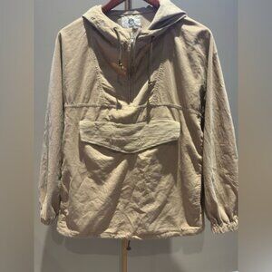 KUON Hooded Pullover Jacket – Japanese/Tokyo Brand – Beige – Fits Medium